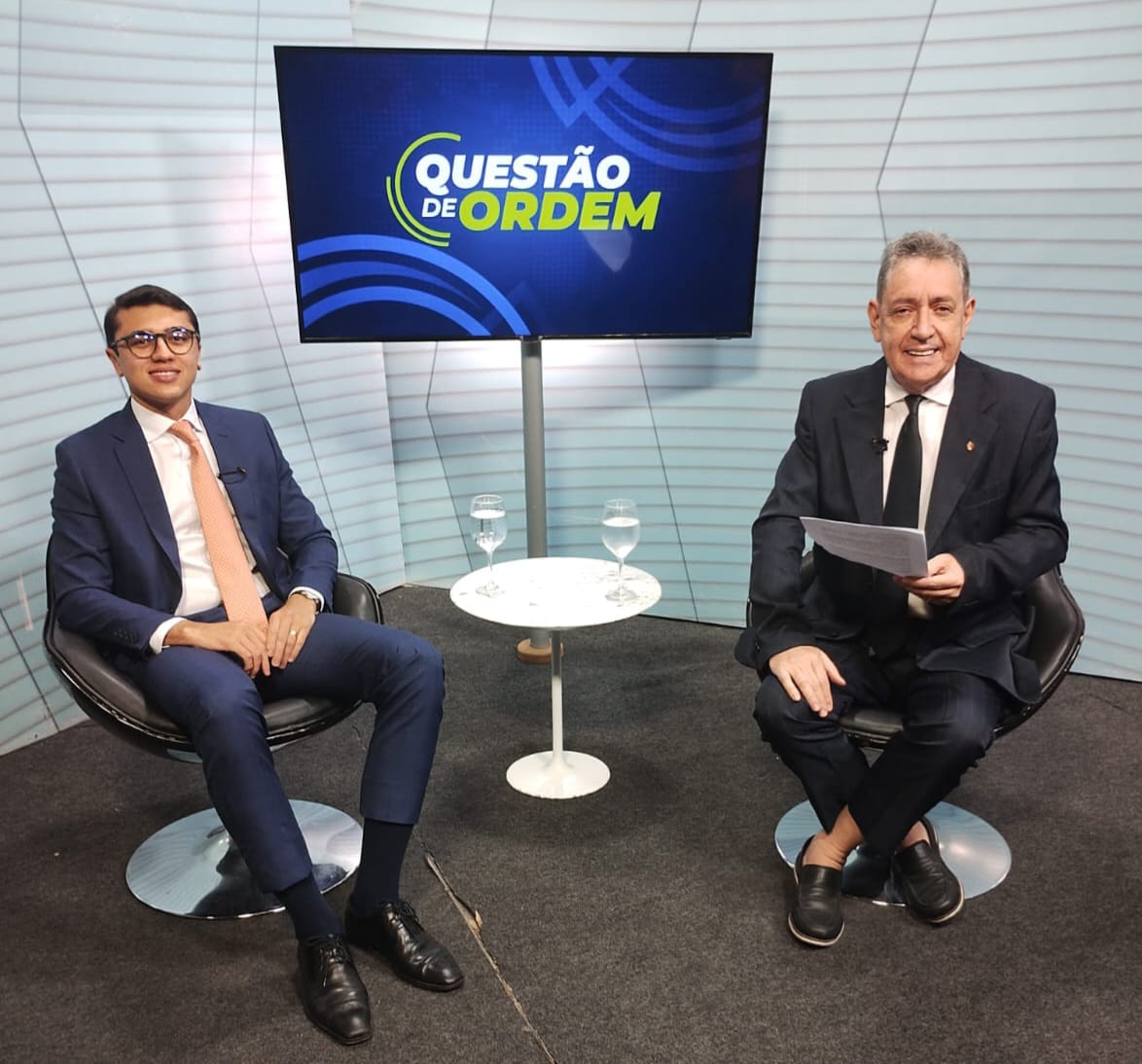 Advogado Luccas Conrado e jornalista Renato Abreu