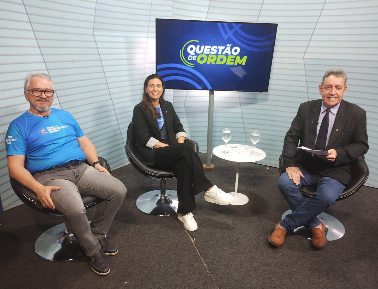 Carlos Viana, Gabriela de Aquino e jornalista Renato Abreu