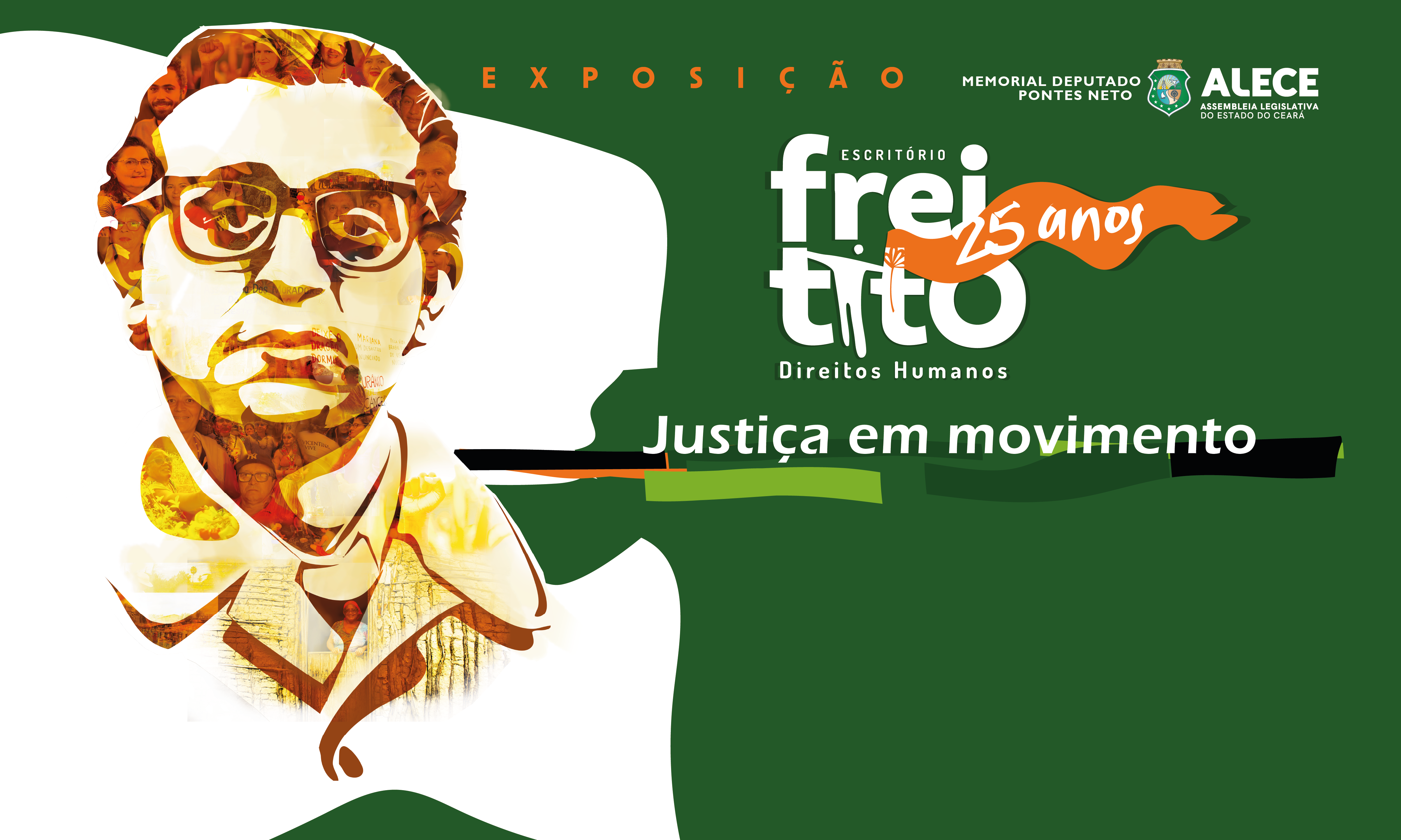 Exposição na Alece celebra 25 anos do Escritório Frei Tito em defesa dos direitos humanos