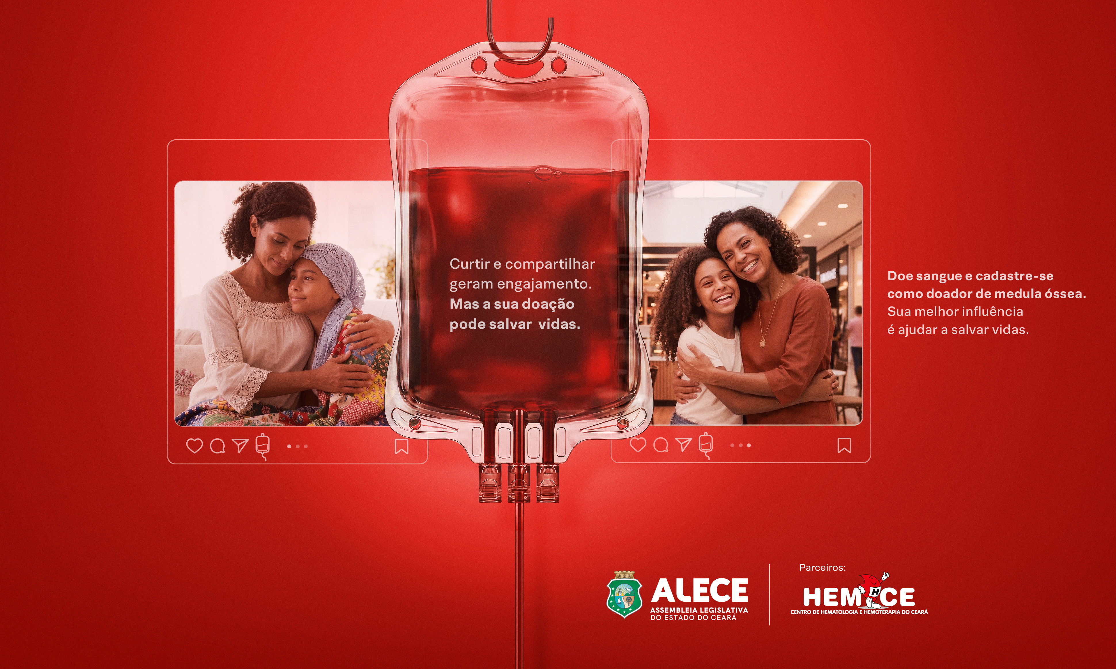 Alece mobiliza campanha para doação de sangue e cadastro de medula óssea