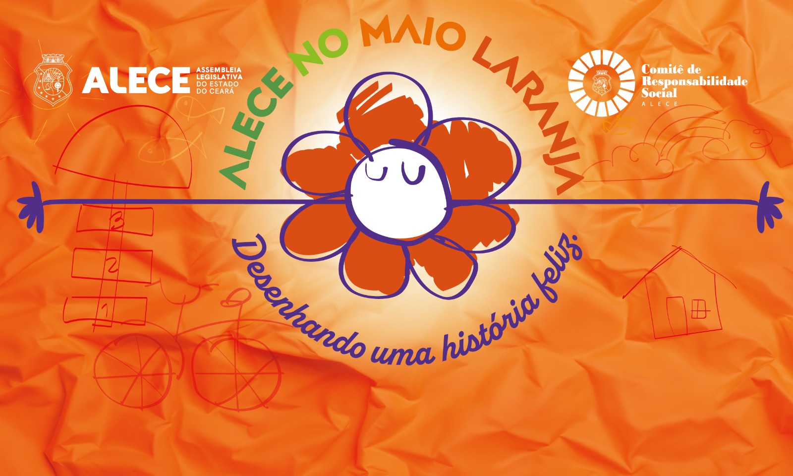 Alece realiza programação especial em alusão ao Maio Laranja no Centro da cidade