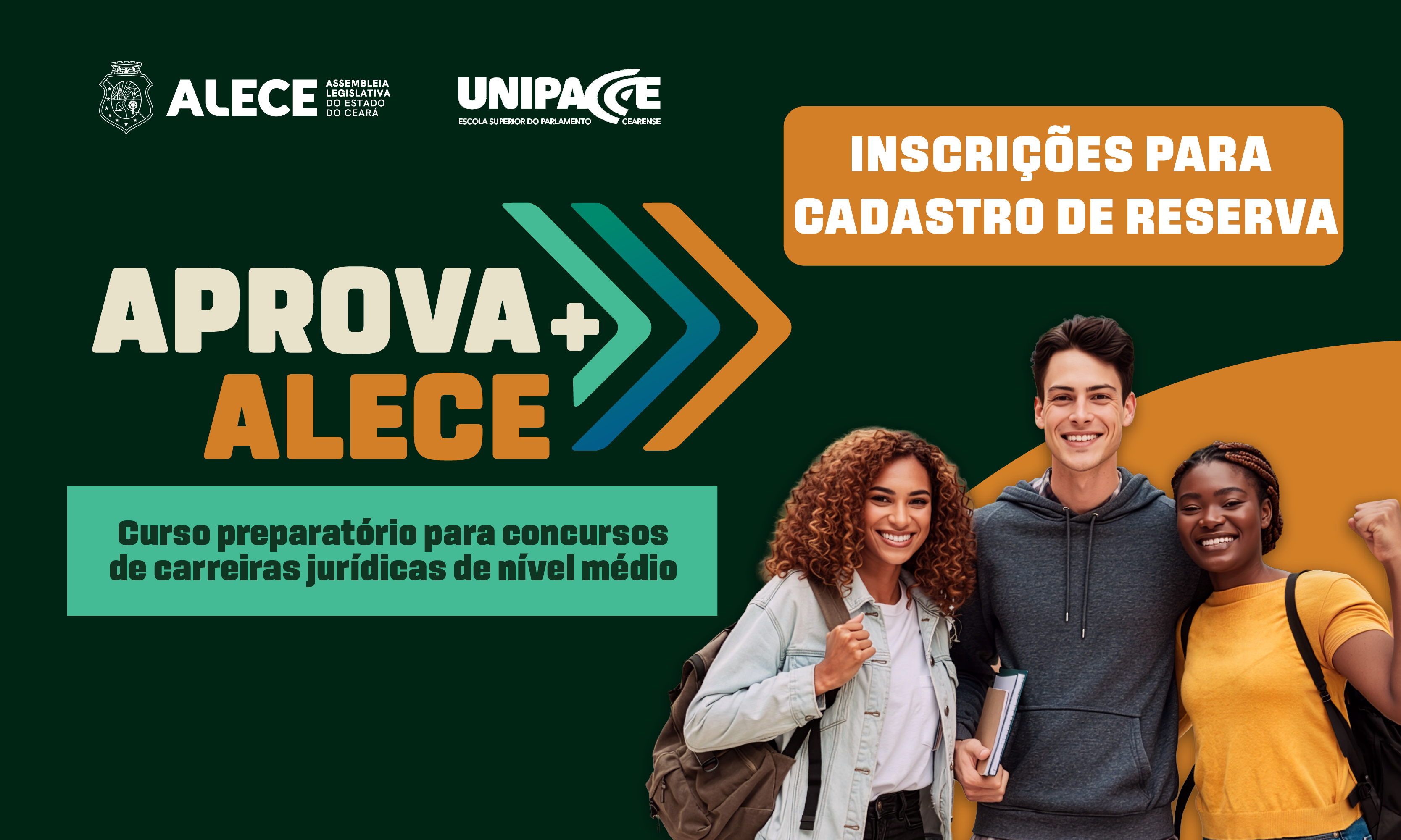 Aprova+ Alece abre inscrições nesta quarta-feira para cadastro de reserva