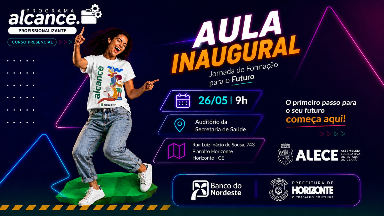 Alece promove aula inaugural do “Jornada de Formação para o Futuro” em Horizonte