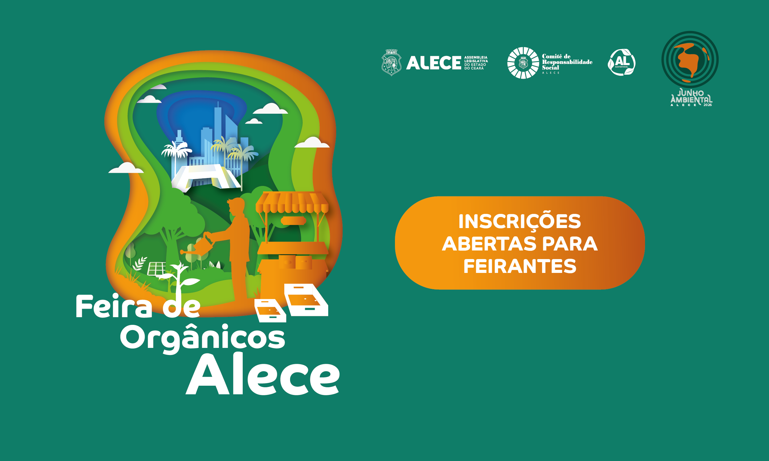 Feira de Orgânicos da Alece convida expositores e abre inscrições on-line