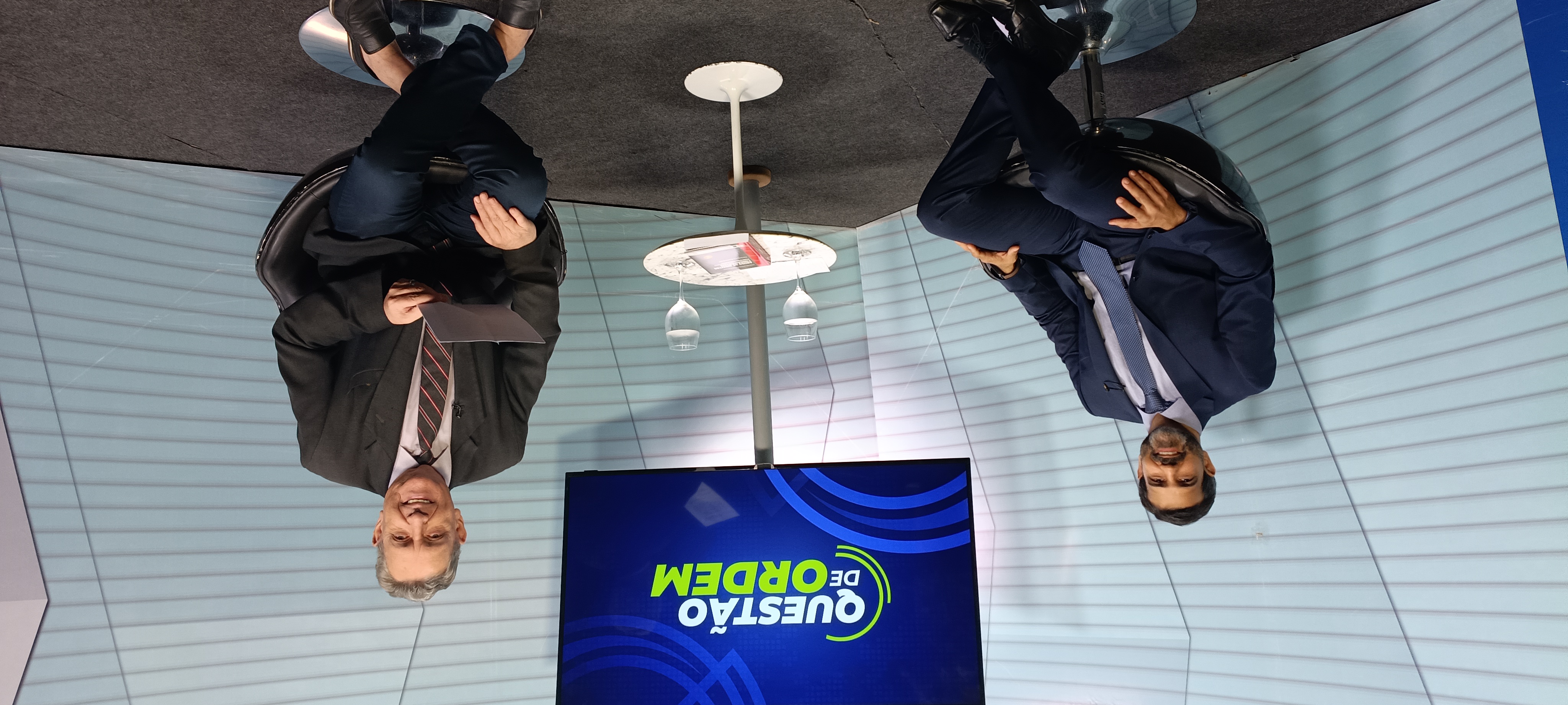 Reanto Abreu e Fábio Peixoto no programa Questão de Ordem