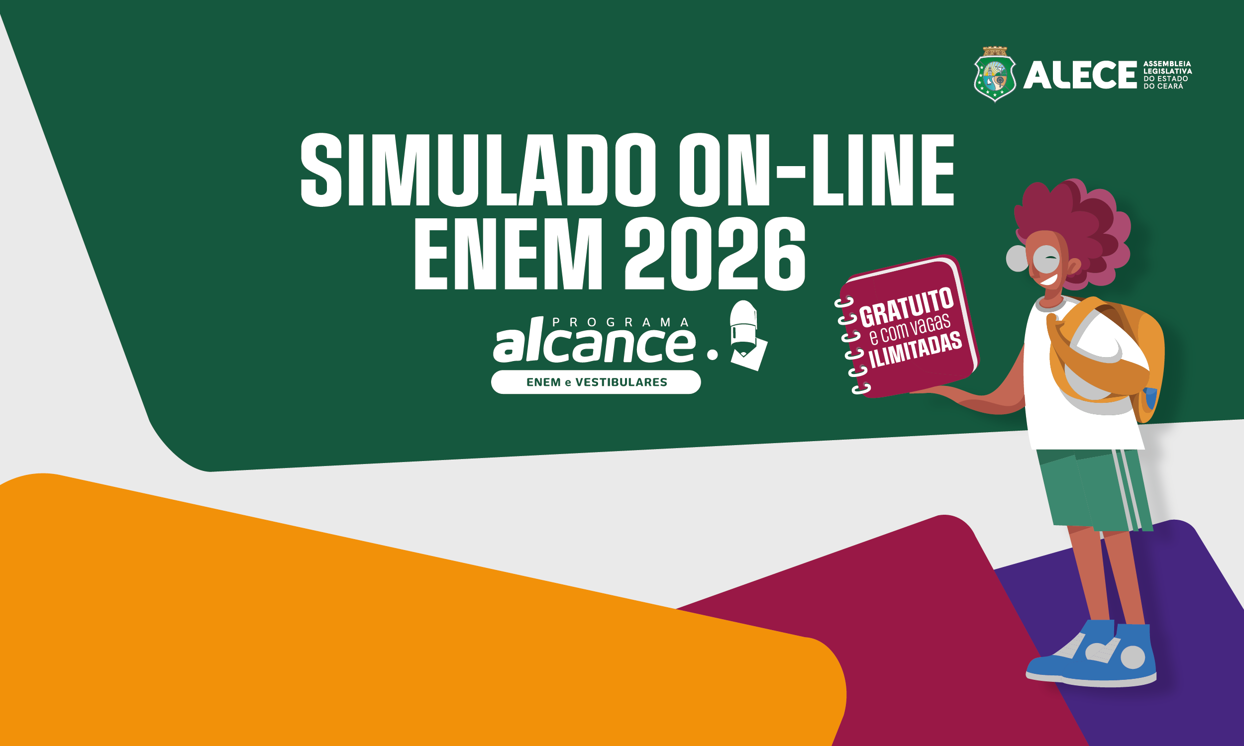 Programa Alcance realiza Simulado On-line do Enem 2026 em setembro