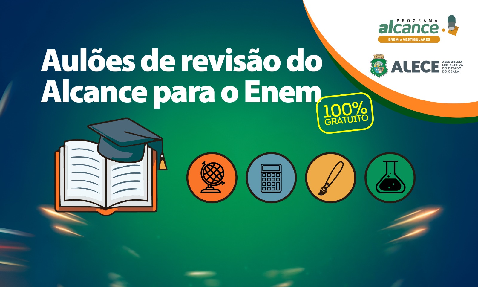 Com foco no Enem, Programa Alcance realiza aulões de revisão nos dias 7 e 14 de novembro