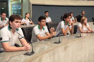 Visita dos alunos ao Plenário