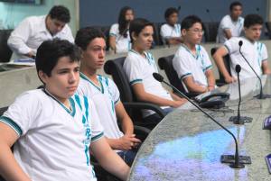 Visita dos alunos ao Plenário