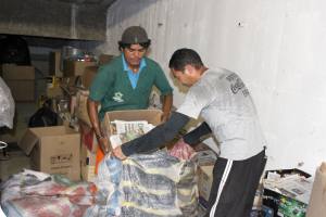 Doação de material reciclável