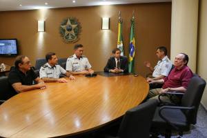 Zezinho Albuquerque recebe novo comandante da Polícia Militar do Estado