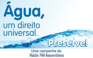 FM Assembleia lança campanha sobre uso racional da água nesta segunda