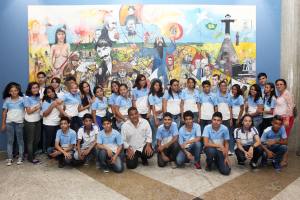 Alunos da Escola Cristo Redentor 