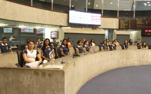 Visita dos alunos ao Plenário