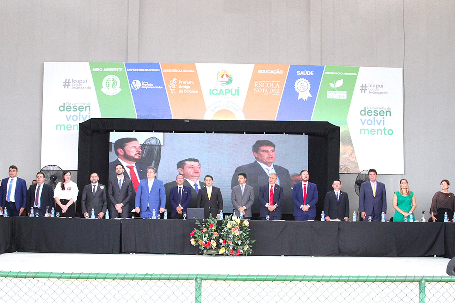 Abertura da sessão itinerante relizada no município de Icapuí