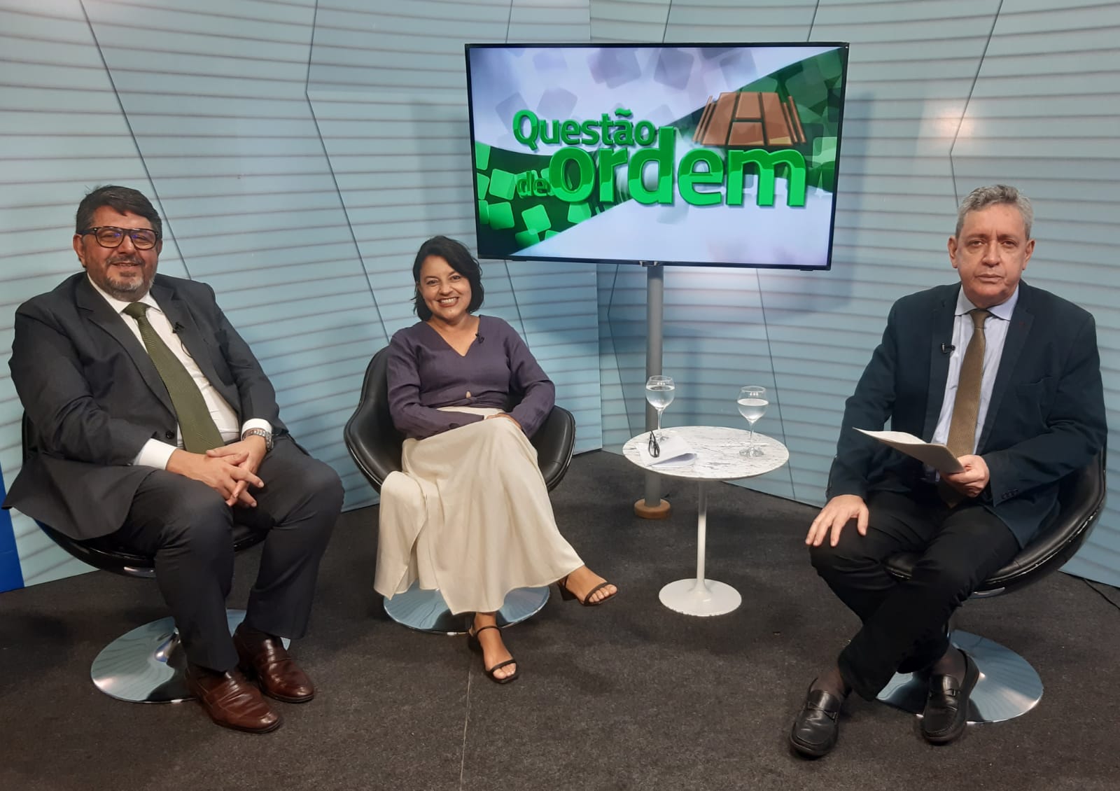 Advogado Stênio Gonçalves, professora Ligia Melo e jornalista Renato Abreu