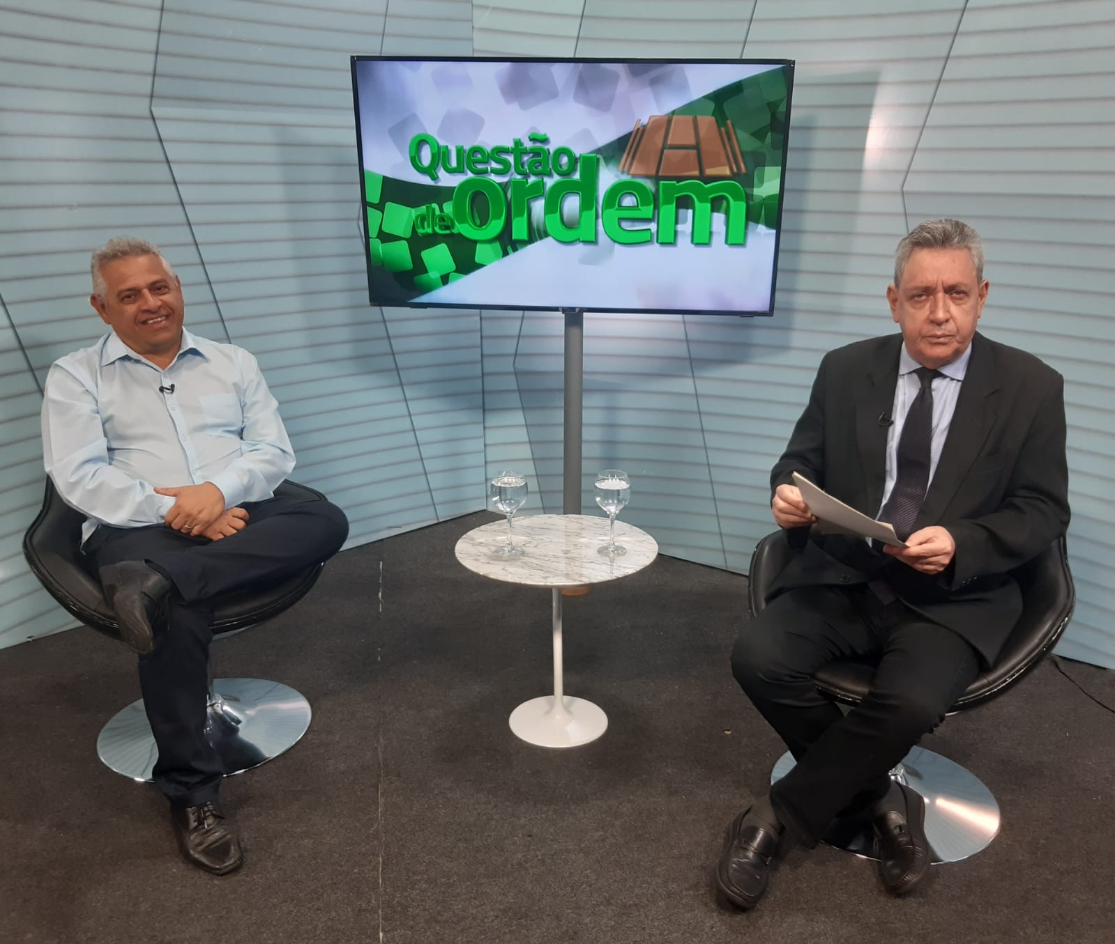 Reitor do IFCS, Wally Menezes e jornalista Renato Abreu