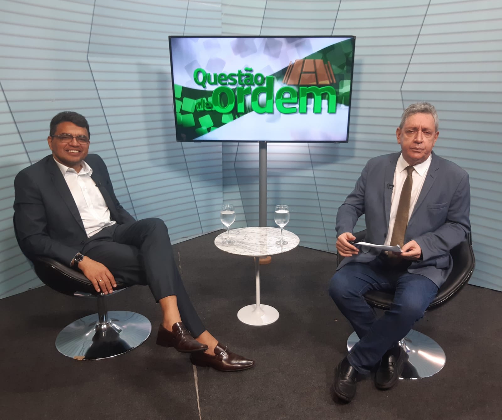 Deputado Sargente Reginauro e jornalista Renato Abreu