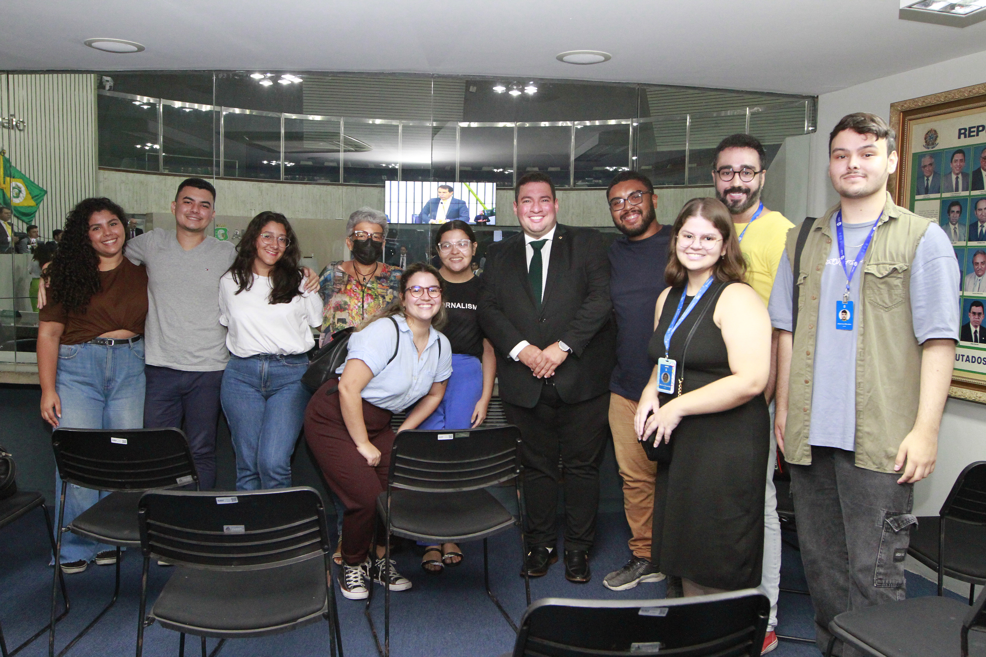 Visita de alunos do curso de jornalismo da Unifor