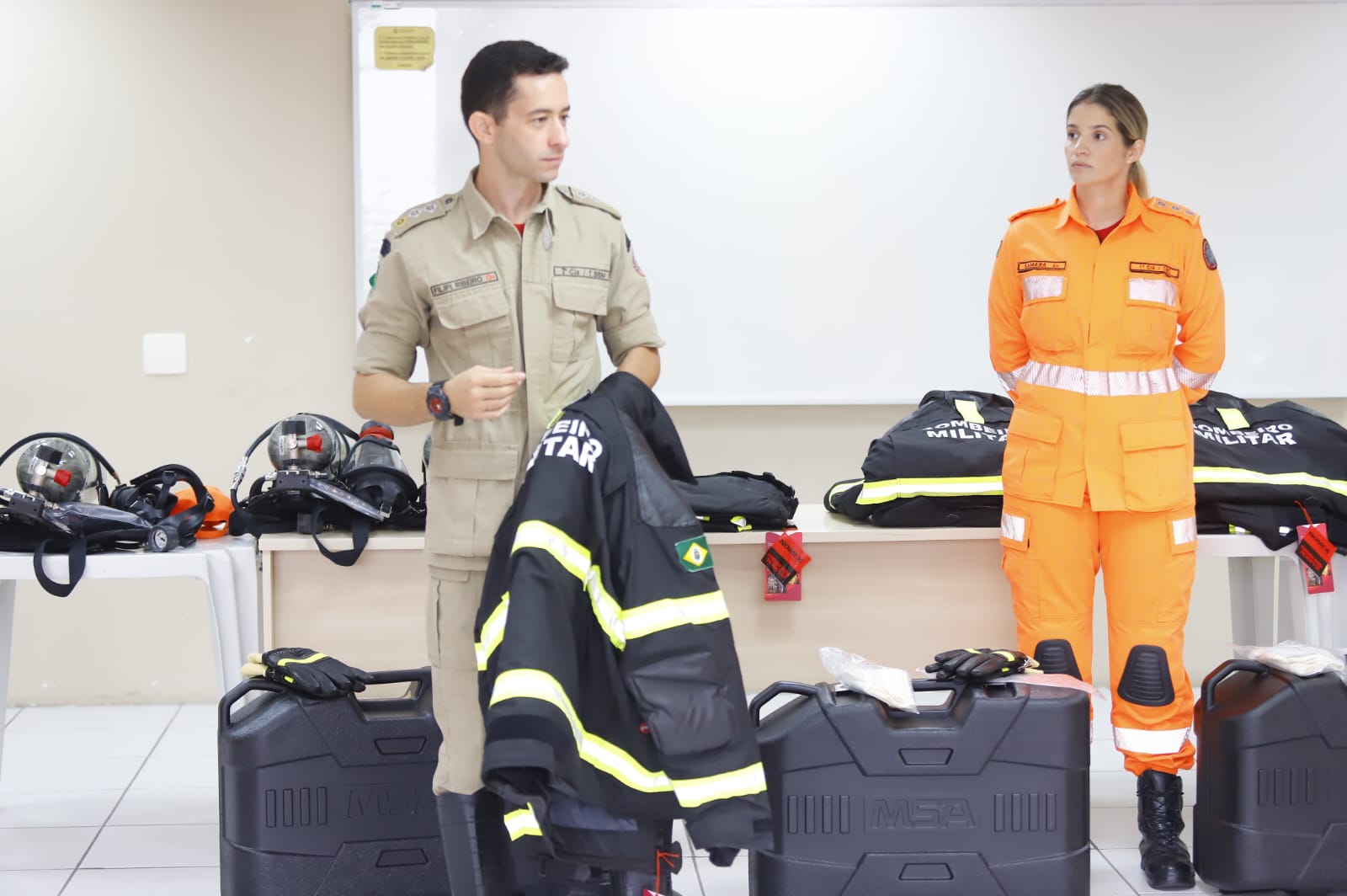 Efetivo da 1ª Cia/CBC recebeu treinamento sobre o uso dos novos equipamentos
