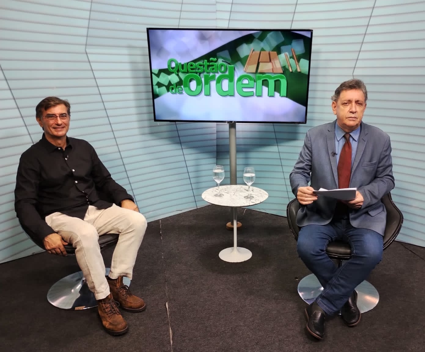 Professor da UFC, Jawdat Abu-El-Haj e jornalista Renato Abreu