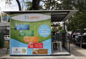 Posto de coleta em parceria com a Coelce