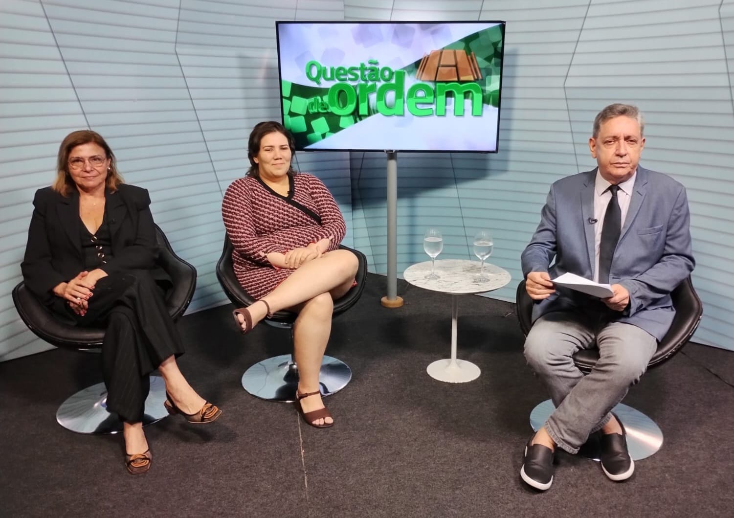 Médicas Liduína Rocha e Alessandra Romero, e jornalista Renato Abreu