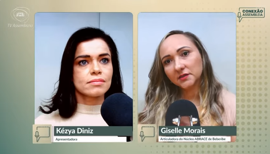 Késya Diniz conversa com a pedagoga social Giselle Morais