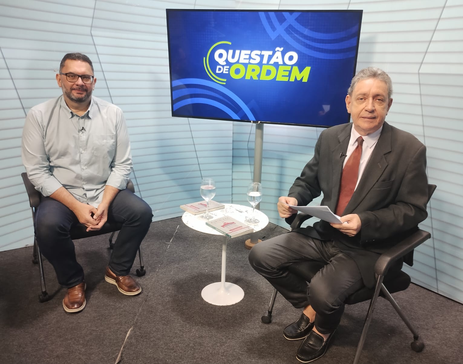 Professor Francisco Silva Cavalcante Júnior e jornalista Renato Abreu