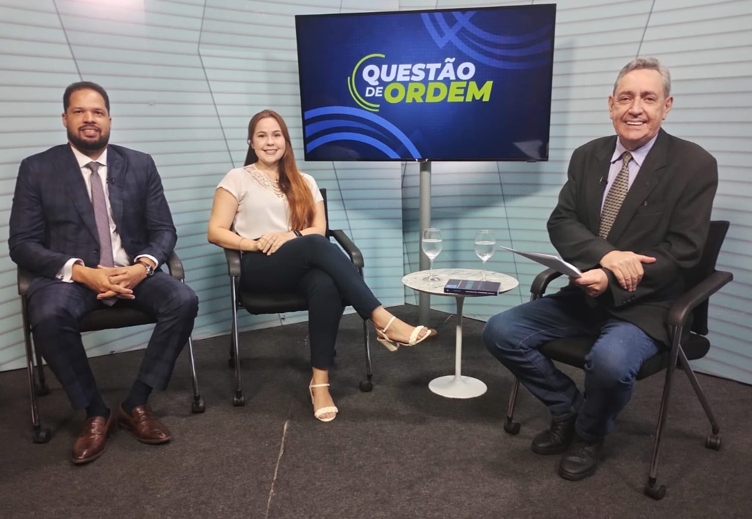 Tiago Dias, Larissa Delucca e Renato Abreu