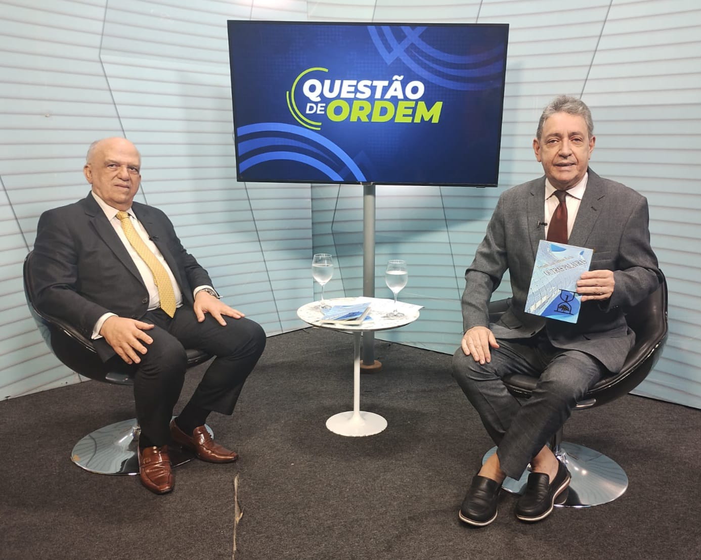 Desembargador Fernando Ximenes e jornalista Renato Abreu