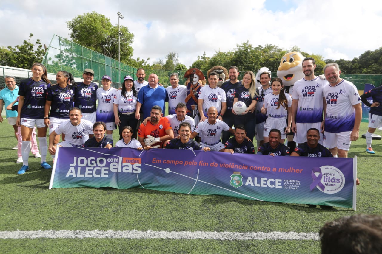 Jogo Alece reúne deputados, atletas e sociedade em nome do enfrentamento à violência contra a mulher