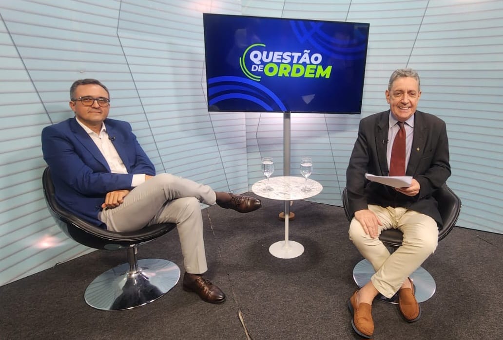 Promotor de justiça  Marcus Vinicius Amorim e jornalista Renato Abeu