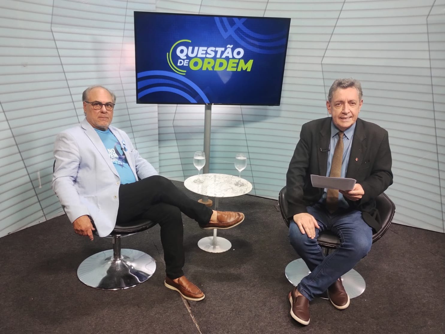 Urologista André Castelo e jornalista Renato Abreu