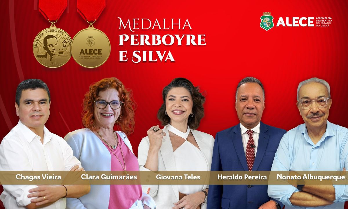 Alece reconhece contribuições de jornalistas à imprensa cearense com Medalha Perboyre e Silva