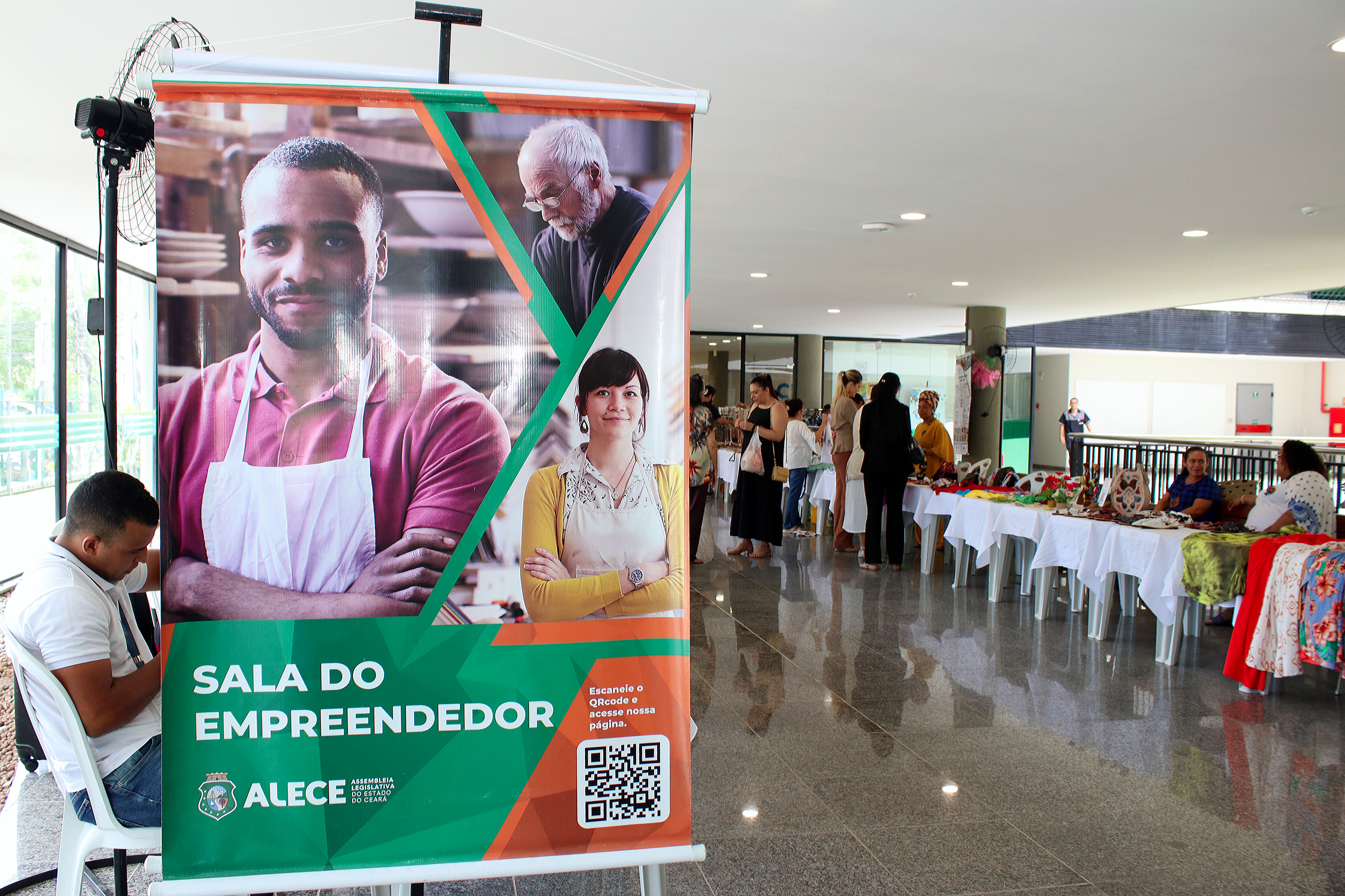 Feira de mulheres empreendedoras, realizada pela Sala do Empreendedor da Alece