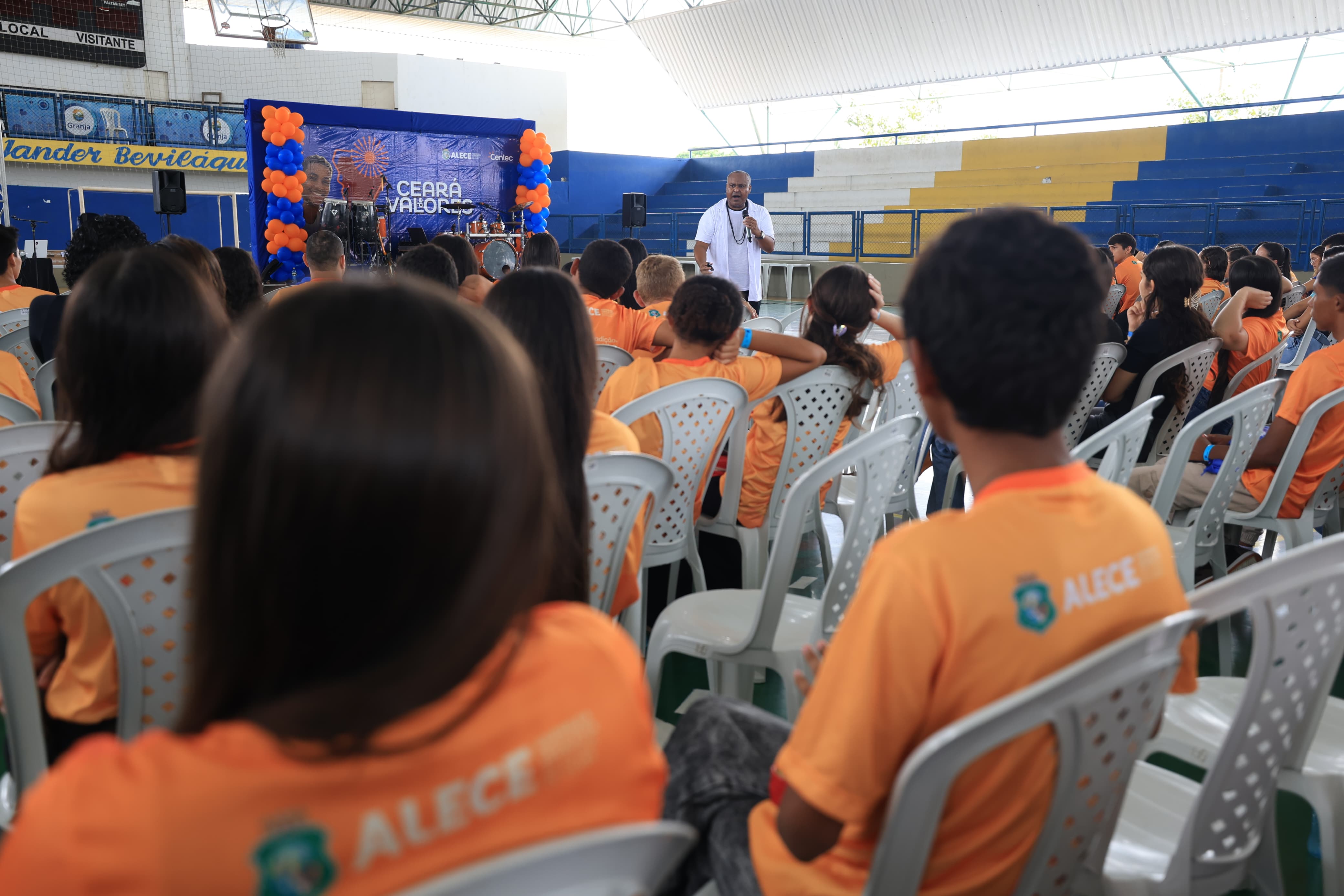 Em Granja, os jovens se reuniram no Ginásio Arrudinha Jander Beviláqua Dias para participar de oficinas, palestras e atividades culturais
