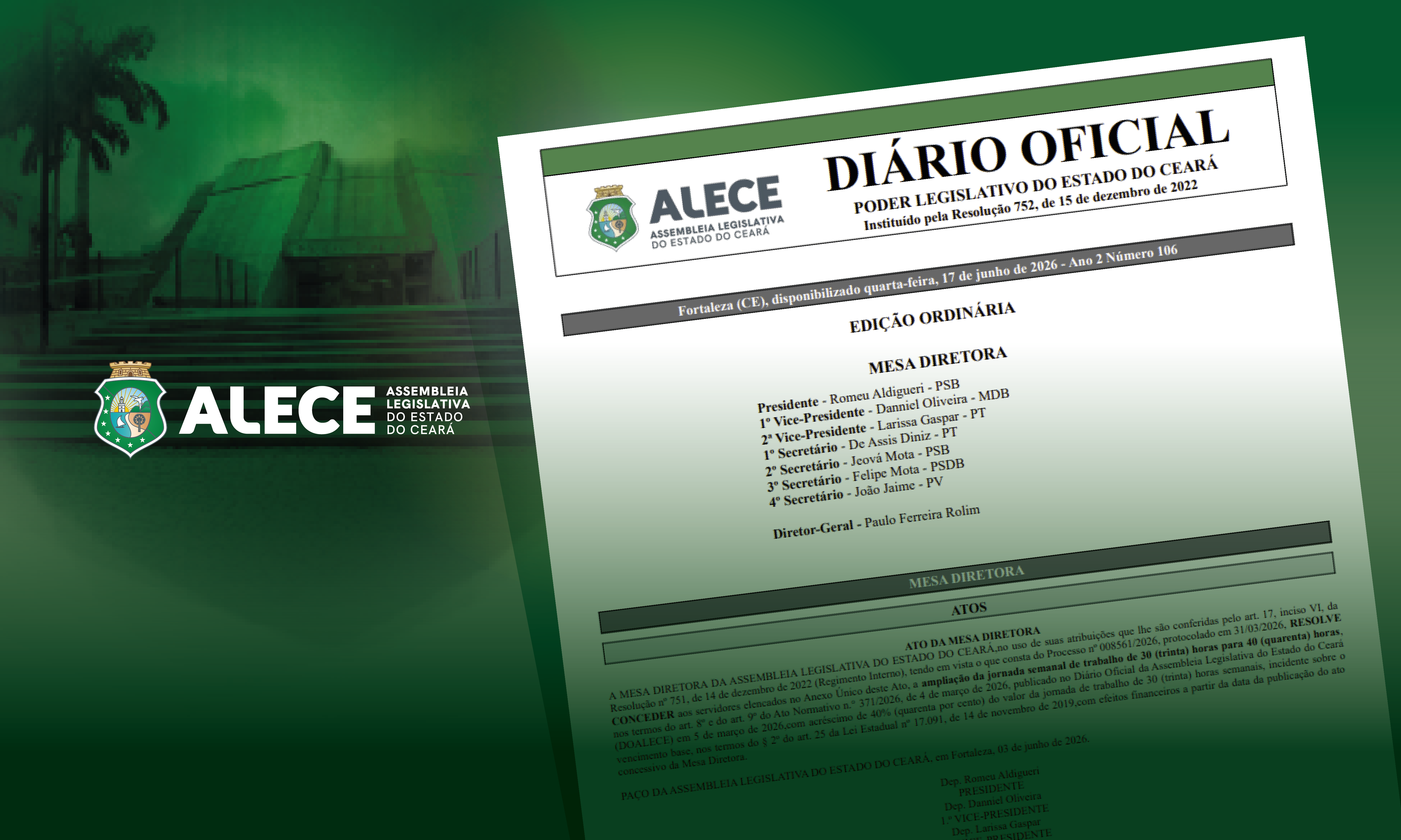 Doalece completa um ano e fortalece transparência no Parlamento cearense