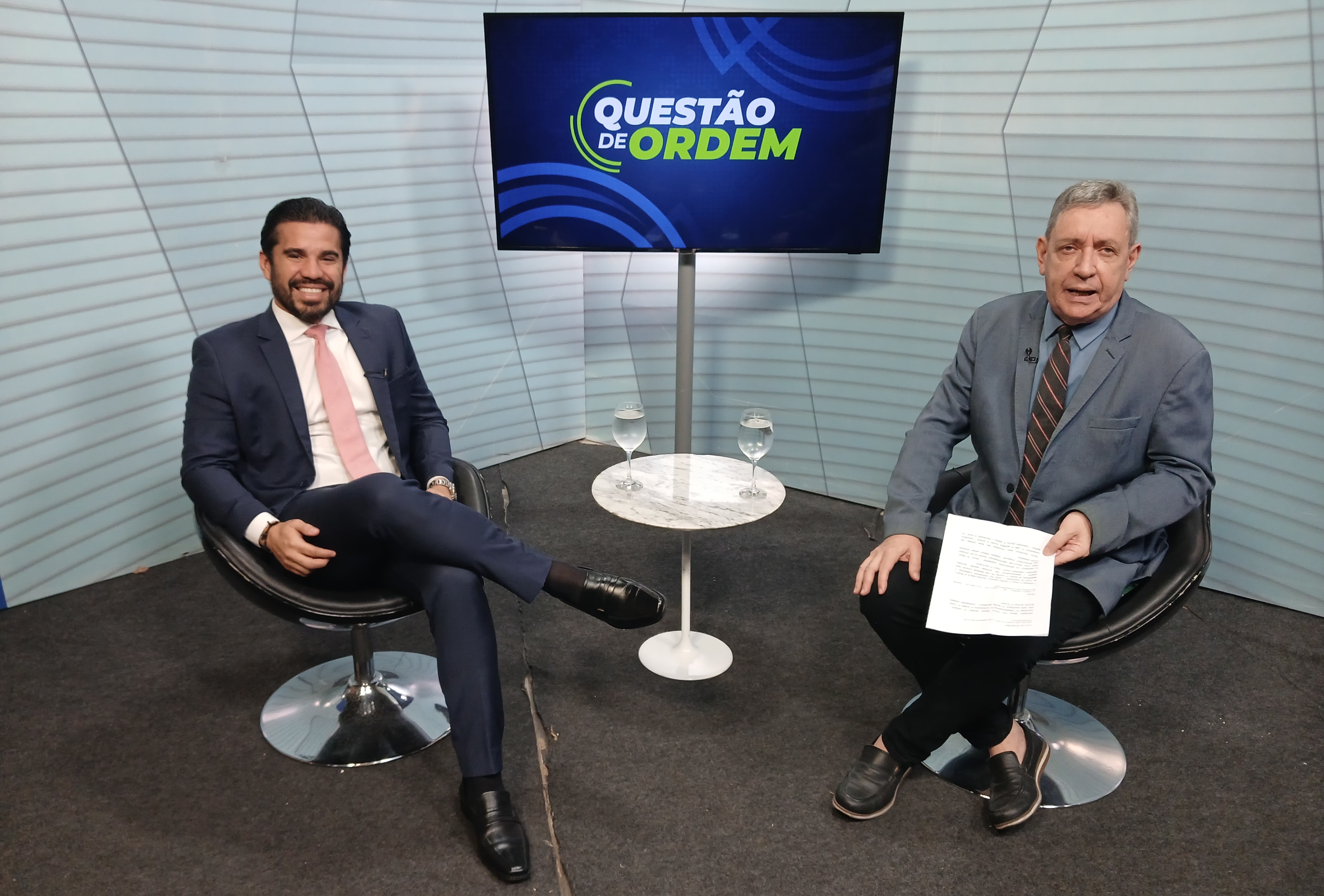 Advogado Otávio Pinheiro e o jornalista Renato Abreu.