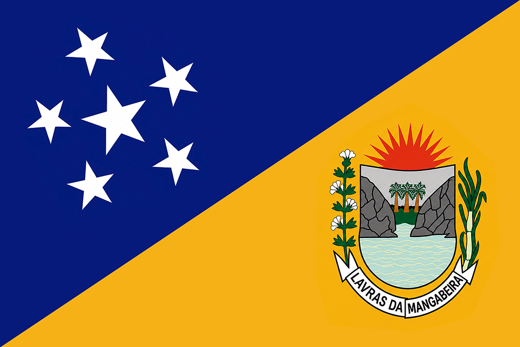 Bandeira de Lavras da Mangabeira