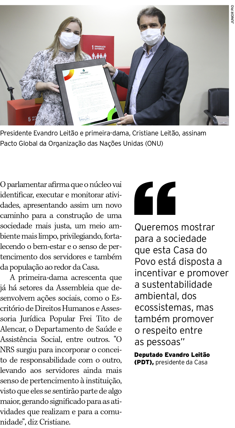 O parlamentar afirma que o núcleo vai identificar, executar e monitorar atividades, apresentando assim um novo caminh   