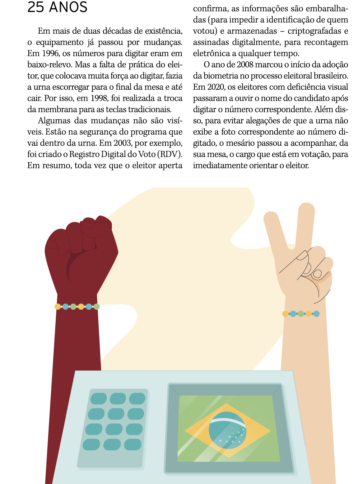 25 ANOS Em mais de duas décadas de existência, o equipamento já passou por mudanças  Em 1996, os números para digitar   