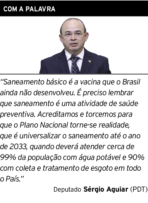 com a palavra   Saneamento básico é a vacina que o Brasil ainda não desenvolveu  É preciso lembrar que saneamento é u   