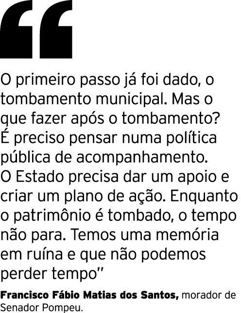  O primeiro passo já foi dado, o tombamento municipal  Mas o que fazer após o tombamento  É preciso pensar numa polít   