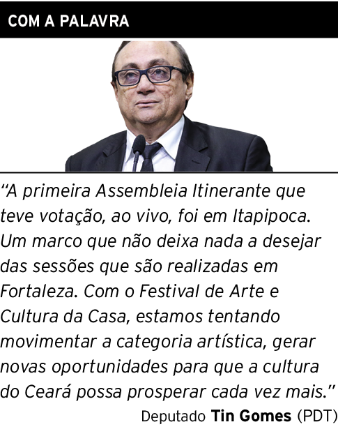 com a palavra   A primeira Assembleia Itinerante que teve votação, ao vivo, foi em Itapipoca  Um marco que não deixa    