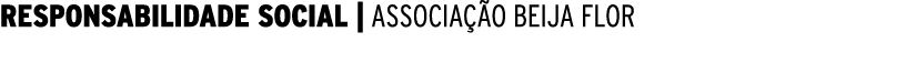RESPONSABILIDADE SOCIAL   ASSOCIAÇÃO BEIJA FLOR 