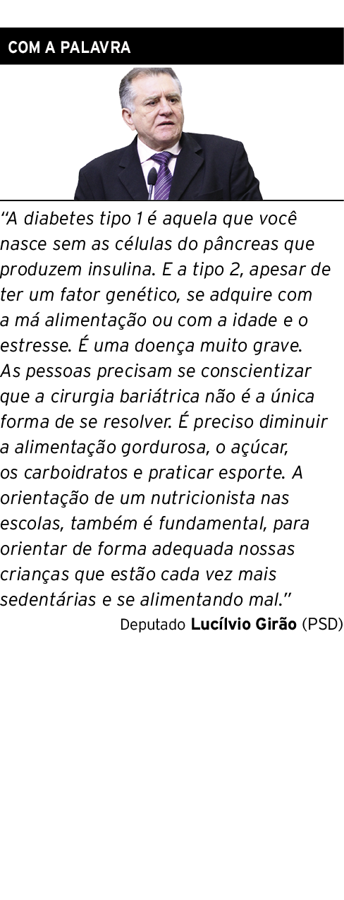  COM A PALAVRA   A diabetes tipo 1 é aquela que você nasce sem as células do pâncreas que produzem insulina  E a tipo   