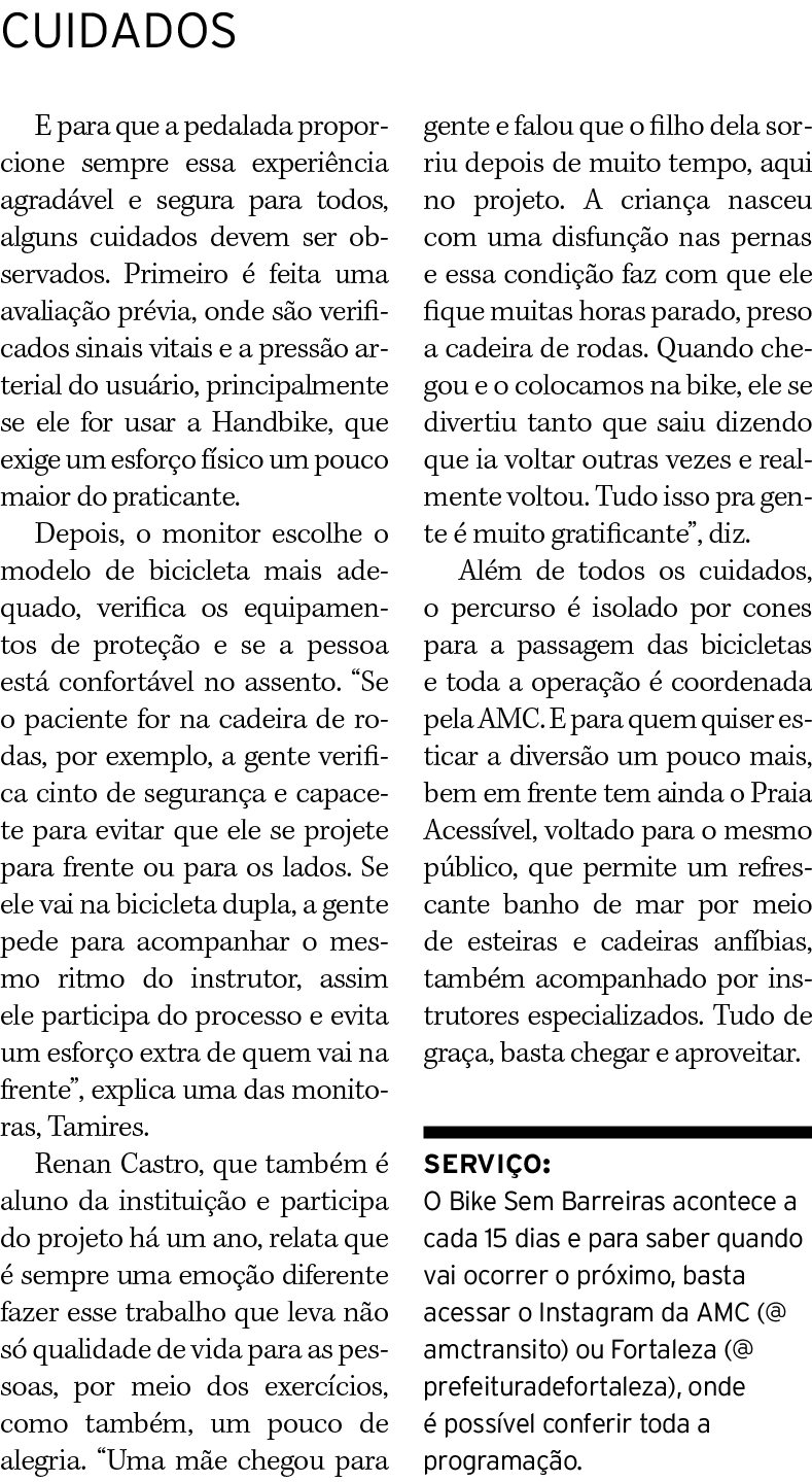 CUIDADOS E para que a pedalada proporcione sempre essa experi ncia agrad vel e segura para todos, alguns cuidados dev...