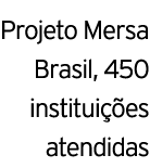 Projeto Mersa Brasil, 450 instituições atendidas