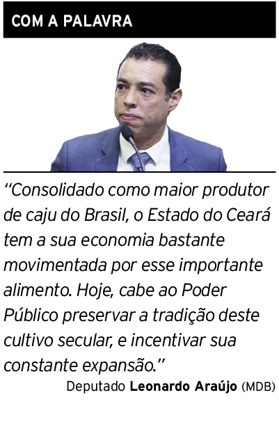 COM A PALAVRA ￼ “Consolidado como maior produtor de caju do Brasil, o Estado do Cear tem a sua economia bastante mov...